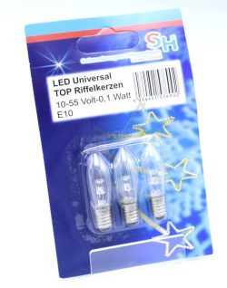 10-55VAC-0,1W 57690 57691 1046V0,1W LED-TOP-IZDUŽENA LAMPA MAT 3KOM-BLISTER