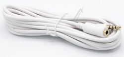 KLINKENVERLÄNGERUNG 4-POL. 3,5MM STECKER/ BUCHSE WEISS 3,0M