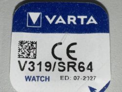 SR64 V319 1,55V-16MAH SILBEROXID LOSE KNOPFZELLE VARTA 5,8X2,7MM