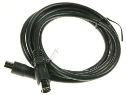 ANTENNENKABEL 1,5M CLASS A GERADE SCHWARZ