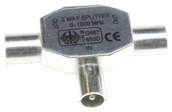 BKV 660HQ STECKVERTEILER RF 2-FACH,  ZINK/ DRUCKGUSSGEHÄUSE,  TVE2-01