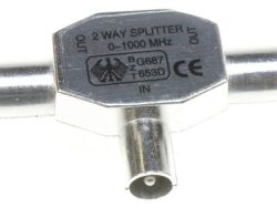 BKV 660HQ STECKVERTEILER RF 2-FACH,  ZINK/ DRUCKGUSSGEHÄUSE,  TVE2-01