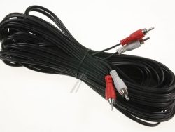 2XCINCHSTECKER/ 2XCINCHSTECKER 20,0M SCHWARZ STEREO