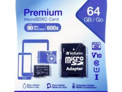 MICRO-SDXC 44084 MEMORIJSKA KARTICA 64GB VERBATIM UHS-1 CLASS-10 UKLJ. ADAPTER