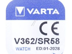 SR58 V362 1,55V-21MAH SILBEROXID LOSE KNOPFZELLE VARTA 7,9X2,1MM