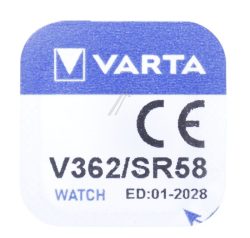 SR58 V362 1,55V-21MAH SILBEROXID LOSE KNOPFZELLE VARTA 7,9X2,1MM