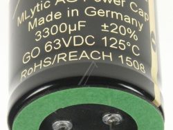 3300UF-63V MLGO63-3300 AUDIO ELKO RADIAL