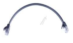 PATCHKABEL CAT7, RJ45, U/ FTP,  SCHWARZ,  0,25M,  SLIM