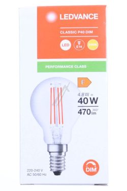 CLP40DIM 4.8W 827 FILCL E14 P FILAMENT LED-LAMP/ MULTI-LED,  E14, 4,8 W,  230 V