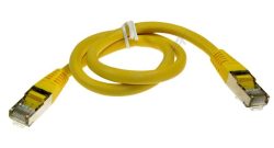 PATCHKABEL CAT6, RJ45, S/ FTP (PIMF),  GELB,  0,5M,  LSOH