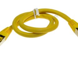 PATCHKABEL CAT6, RJ45, S/ FTP (PIMF),  GELB,  0,5M,  LSOH