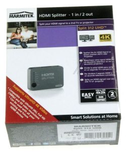 SPLIT 312 UHD 25008255 HDMI SPLITTER 4K60 -1 EIN /  2 AUS - ULTRA HD - 4K60 - HDMI VERTEILER - EDID SCHALTER