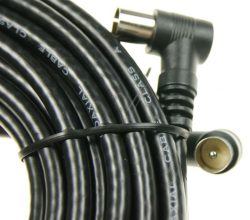 ANTENNENKABEL 10,0M CLASS A WINKEL/ WINKEL SCHWARZ
