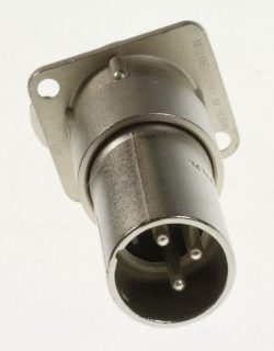 NA3FDM 3-POLIGER XLR BUCHSEN-STECKER DURCHGANGSADAPTER PANELMONTAGE