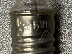 2,5V-0,3A-0,75W E10-SKALENLÄMPCHEN,  LINSE