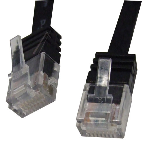 PATCHKABEL CAT6, RJ45, U/ UTP,  SCHWARZ,  0,5M,  SLIM