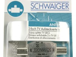 ASV42531 STECK-ANSCHLUSSVERTEILER: 2X TV,  SILBER