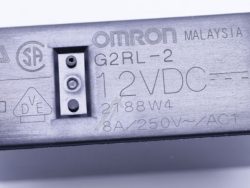 12VDC 8A-250VAC G2RL2 12DC RELAIS,  2 WECHSLER