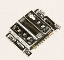 3722-003761 JACK-MICRO USB,11P(USB 5P 6P), SN/ NI, BLK,
