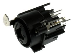 NCJ6FA-V 3-PIN XLR PANEL JACK COMBINED WITH 6.35 MM JACK SOCKET