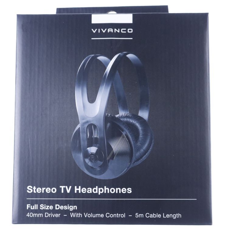 SR 97 TV 36503 STEREO TV KOPFHÖRER, 5M KABEL, SCHWARZ