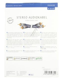 PREMIUM 0040403 PREMIUM II AUDIO STEREO 2XCINCHSTECKER /  2XCINCHSTECKER 3,0M