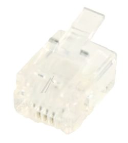 WESTERNSTECKER 6/ 4 RJ11 FÜR RUNDKABEL