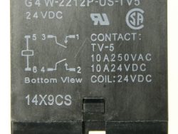 24VDC 10A-250VAC G4W-2212P-US-TV5 24VDC RELAIS,  2 SCHLIESSER – ALTERNATIV FÜR JC2AD-DC24V