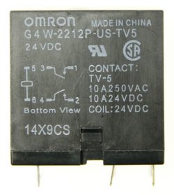 24VDC 10A-250VAC G4W-2212P-US-TV5 24VDC RELAIS,  2 SCHLIESSER - ALTERNATIV FÜR JC2AD-DC24V