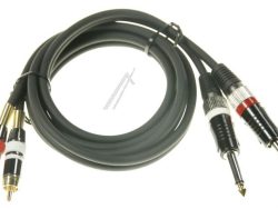 2XCINCHSTECKER/ 2X6,35MM KLINKENSTECKER MONO 1,5M