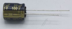 33UF-100V EEUFC2A330 ELKO RADIAL PAN 105° 10X12,5MM -ROHS-