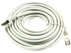 PATCHKABEL CAT7, RJ45, S/ FTP (PIMF),  GRAU,  10M,  LSOH
