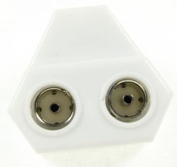 KOAX-DOPPELKUPPLUNG KUP/ KUP/ ST KUNSTSTOFF T-STÜCK