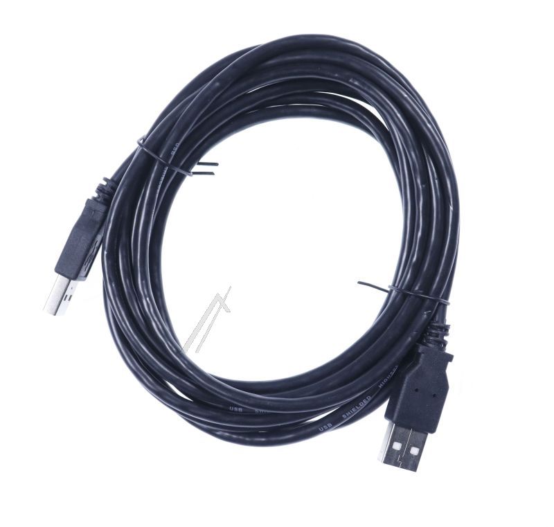 USB-A VERBINDUNGSKABEL,  2.0, SCHWARZ,  3M