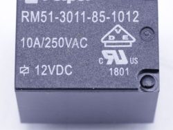 12VDC 10A-250VAC RM51-3011-85-1012 RELEJ,  1 KONTAKT