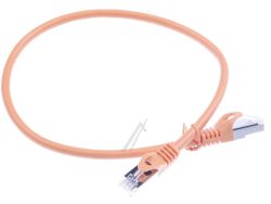 PATCHKABEL CAT7, RJ45, S/ FTP (PIMF),  ORANGE,  0,5M,  LSOH