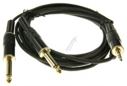 2X 6,3MM KLINKENSTECKER MONO > 3,5 MM KLINKENSTECKER STEREO