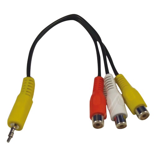 30069713 CABLE STEREO TO RCA 15CM R/ Y/ W PAH