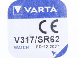 SR62 V317 1,55V-8MAH SILBEROXID LOSE KNOPFZELLE VARTA 5,8X1,6MM