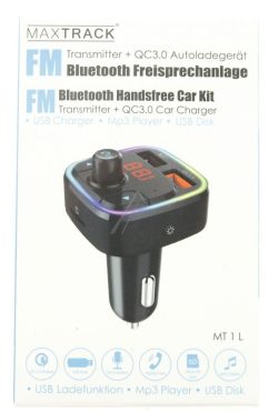 MT 1 BLUETOOTH FM TRANSMITTER    QC3.0 USB LADEGERÄT