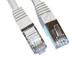PATCHKABEL CAT6, RJ45, S/ FTP (PIMF),  GRAU,  1M,  LSOH