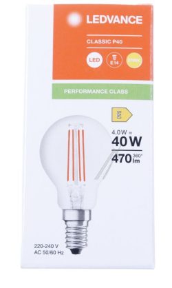 LED CLP40 4W 827 FILCL E14 P FILAMENT LED VINTAGE,  4 W,  E14, 230 V
