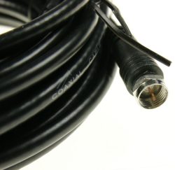 F-ANSCHLUSSKABEL 7,5M CLASS A GERADE SCHWARZ
