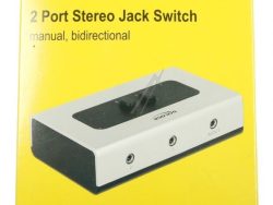 87699 UMSCHALTER KLINKE 3,5 MM 2 PORT MANUELL BIDIREKTIONAL