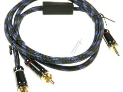 HQ PREMIUM KLINKENSTECKER 3,5MM /  2X CINCH STECKER,  1,5M
