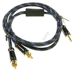 HQ PREMIUM KLINKENSTECKER 3,5MM /  2X CINCH STECKER,  1,5M