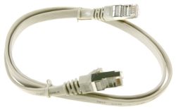 PATCHKABEL CAT7, RJ45, U/ FTP,  GRAU,  1M,  SLIM