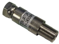 DÄMPFUNGSGLIED-10DB MIT F-STECKER MIT DC-DURCHGANG