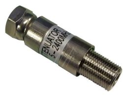 DÄMPFUNGSGLIED-10DB MIT F-STECKER MIT DC-DURCHGANG