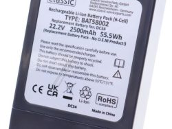 22,2V-2500MAH BAT58002 AKKU ALTERNATIV FÜR DYSON DC34 (TYP B)